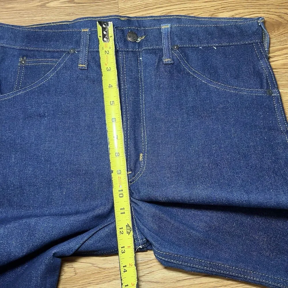 VTG 70s NOS Dee Cee Bootcut Flare Jeans Mens Sz 34x30 Western Cowboy Rodeo USA
